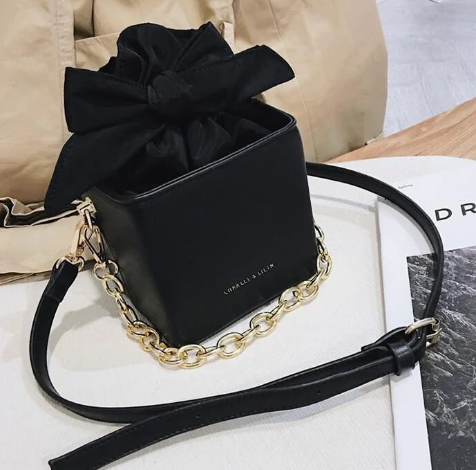Women's Designer Handbag 2021 Fashion New High quality PU Leather Women Tote bag Bow Chain Shoulder Messenger bag Mini Box bags