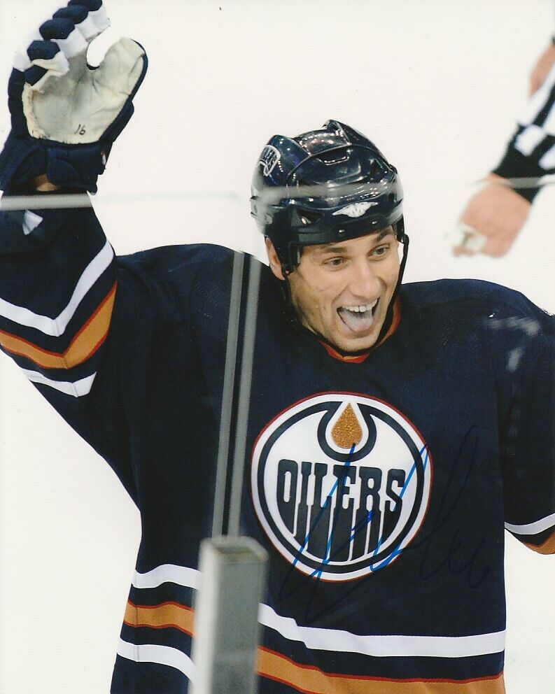 JARRET STOLL SIGNED EDMONTON OILERS 8x10 Photo Poster painting #2 Autograph