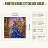 Rose Castle DIY 11CT 3-Strand Stamped Cross Stitch Kit 45x45cm