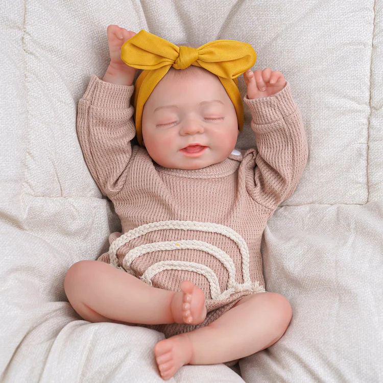 Babeside Eli 17'' Reborn Baby Doll Lifelike Sleeping Girl Lovely And Tender