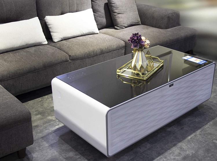 Ultimate Coffee Table With Built-In Fridge and Speaker System - Smart Coffee Table Gadget Ultimate Coffee Table With Built-In Fridge and Speaker System - Smart Coffee Table Gadget