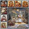 5D Full Drill Diamond Painting Kit Round Resin Rhinestone 40x40cm