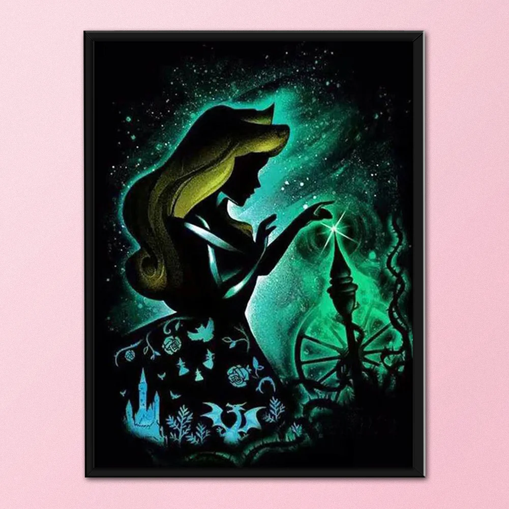 11CT Full Stamped Cross Stitch - Silhouette Series(Canvas|40*50cm)