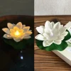  Water Floating Lotus Flower Led Candle Tealight Artificial Lotus Flowers for Water, Lights Waterproof Flame Less Floating Led Candle, Lotus for Home Decoration Floating Flowers