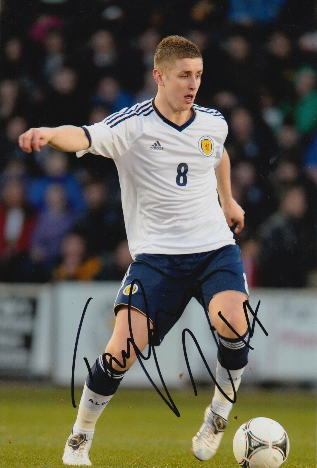 Tom Cairney Hand Signed 12x8 Photo Poster painting - Scotland - Football Autograph 1.