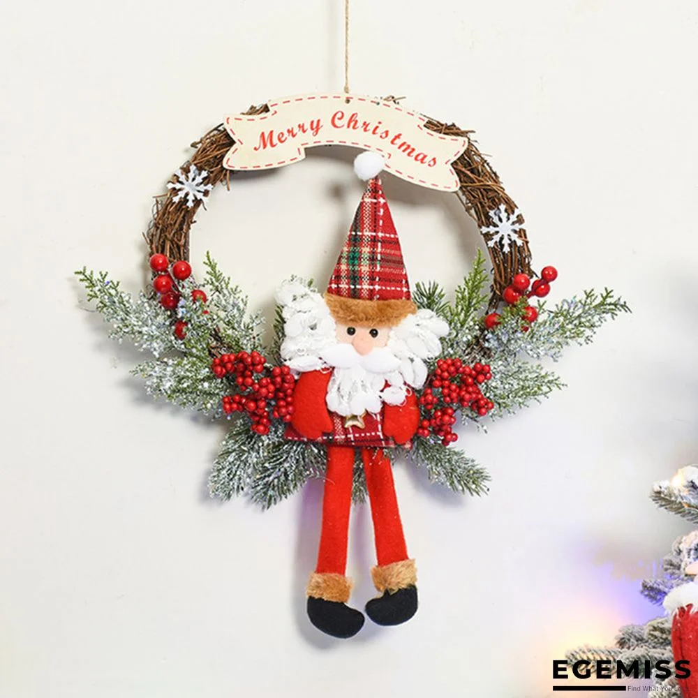 Red White Christmas Day Fashion Patchwork Santa Claus Costumes | EGEMISS