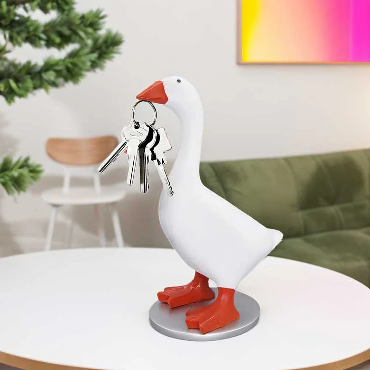 Magnetic Goose Key Holder Cute Home Decor