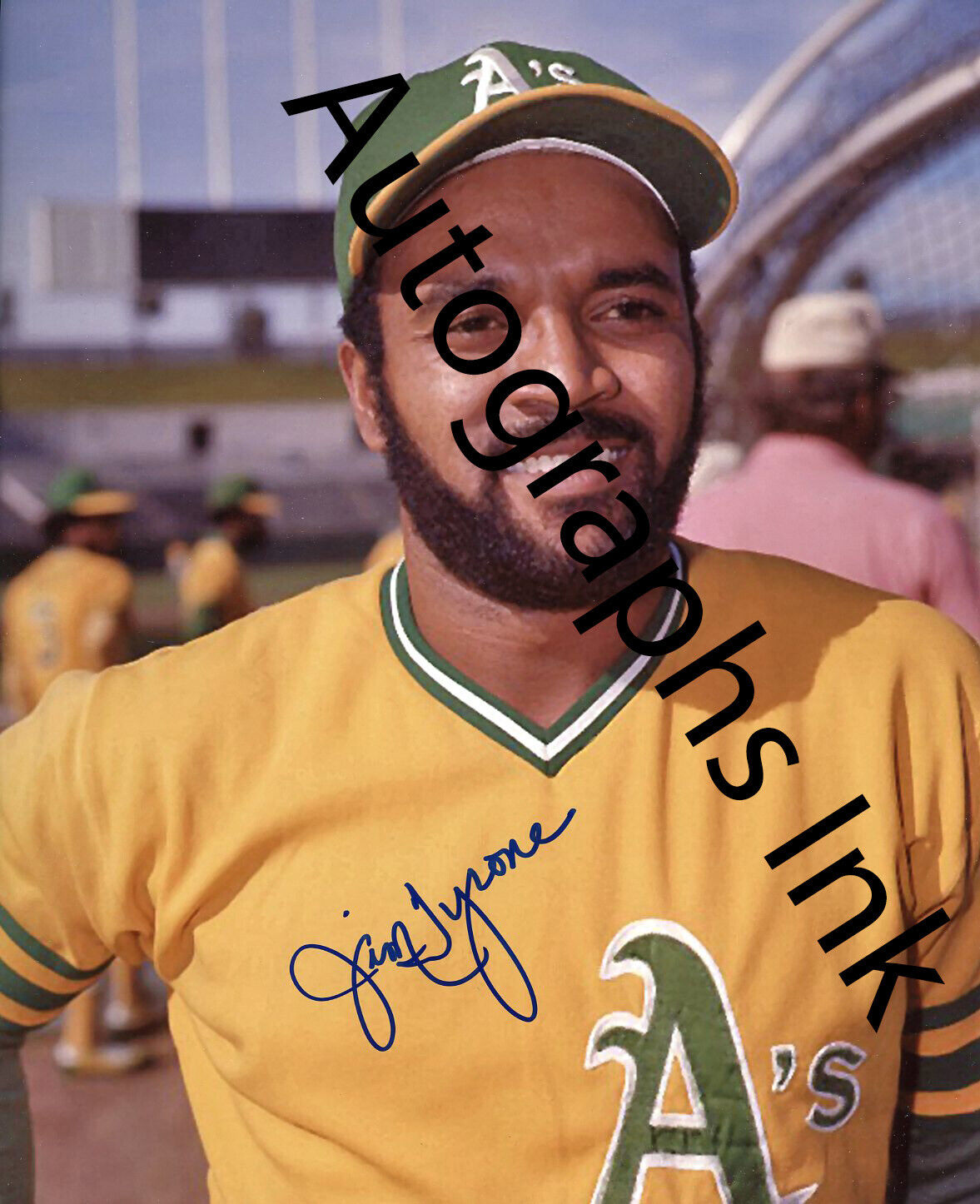 Jim Tyrone Autographed 8x10 Oakland A's#4