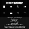LED Sensor Headlight USB Rechargeable Cap 100LM Clip Night Fishing Headlamp