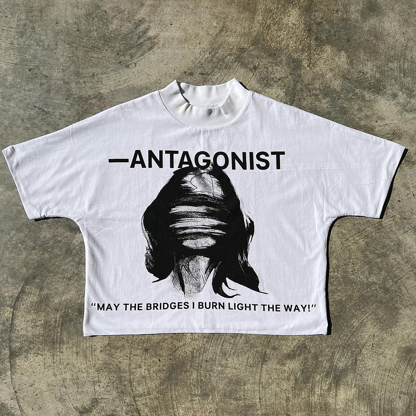 Sopula Vintage Y2k Antagonist Graphic Cropped  T-Shirt - Sopula｜Premium Graphic Tees & Graphic Clothing