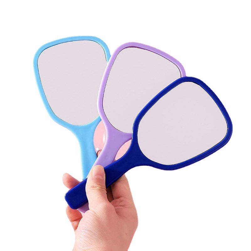 Mirror Hand-held Makeup Mirror Girls Makeup Beauty Dressing Mirror Portable Portable Handle Diy Small Mirror
