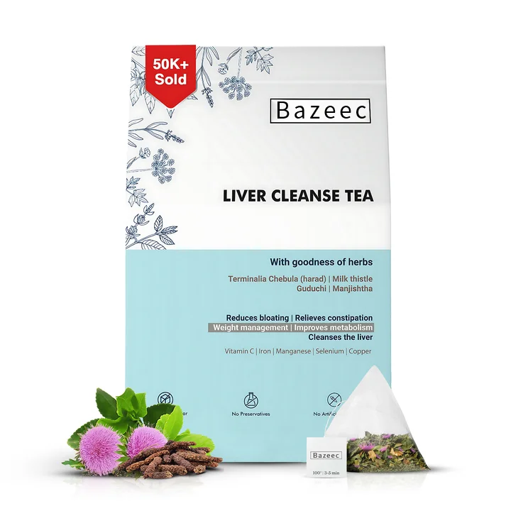 Liver Cleanse Tea | Milk Thistle + Ayurvedic Cleanse for Cholesterol & Fatty Liver | Sip - Cleanse - Renew