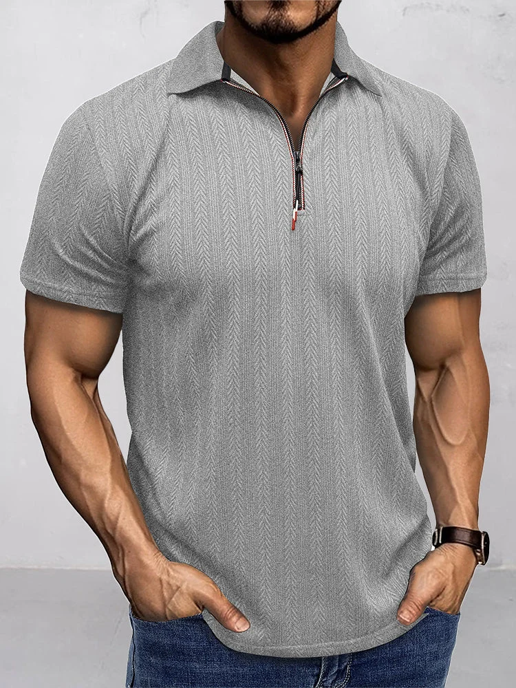 Breathable Summer Knit Polo Shirt QueenFunky