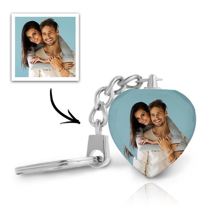 Custom Heart Crystal Keychain Gifts For Family