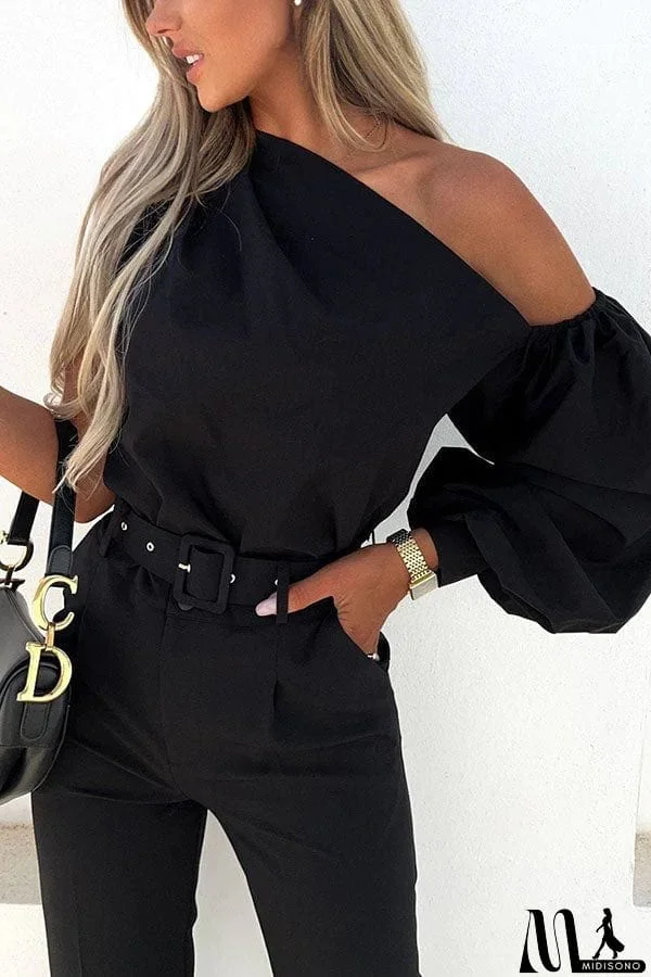 On This Perfect Day One Shoulder Blouse