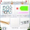 10Pcs Christmas Diamond Painting Photo Frame Hanging Pendant for Xmas Tree
