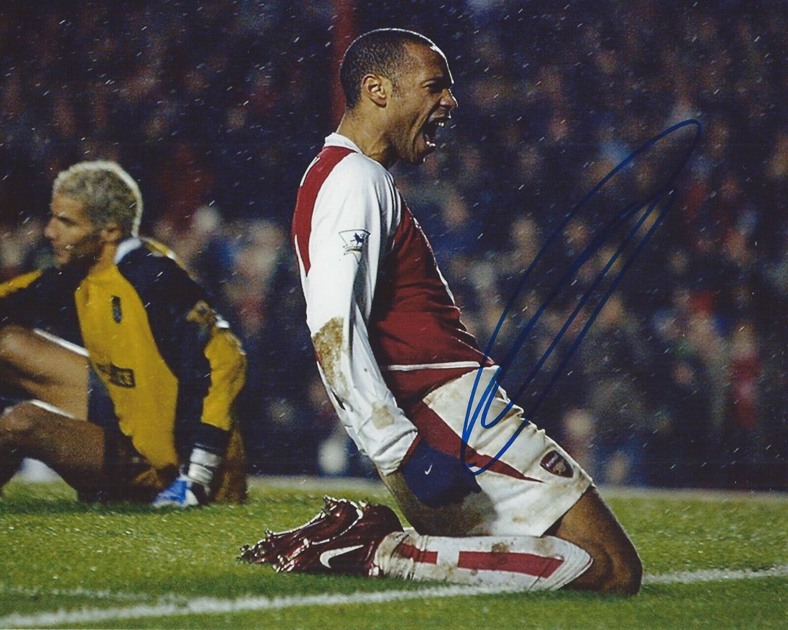 Thierry Henry Signed 8x10 Photo Poster painting Arsenal FC Soccer Autographed COA EXACT PROOF B