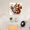 Coffee Squirrel-11CT Stamped Cross Stitch 40*40cm/15.75*15.75in tapestrymarket