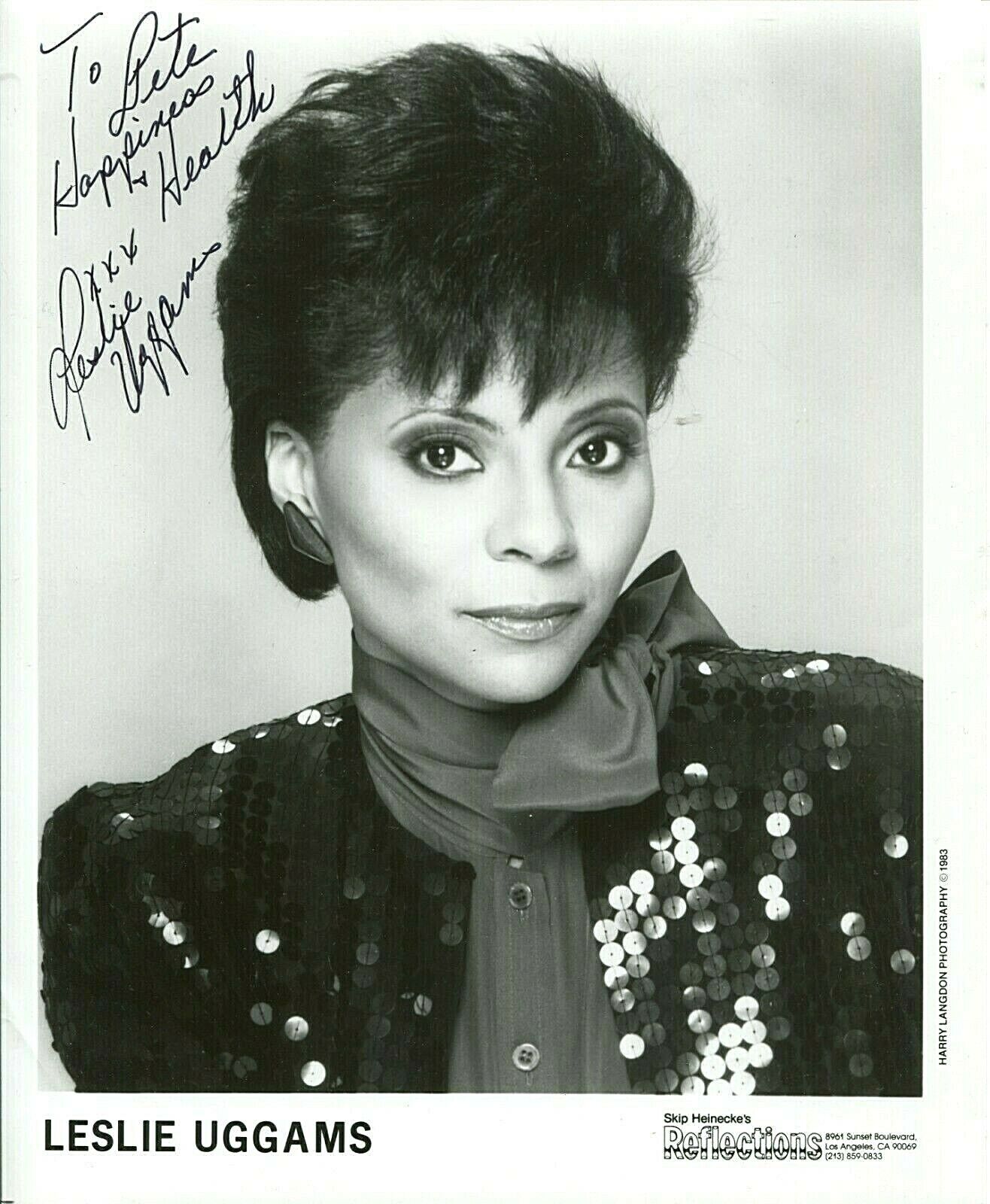 LESLIE UGGAMS Autographed Inscribed 8X10 B&W Photo Poster painting Roots PC2623