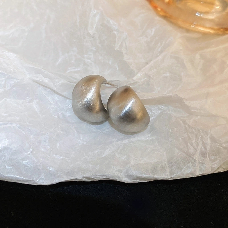 Silver Needle  Exaggerated Lovely Earrings Light Luxury High-grade Niche Earrings Fashion Metal Temperament Earrings For Women