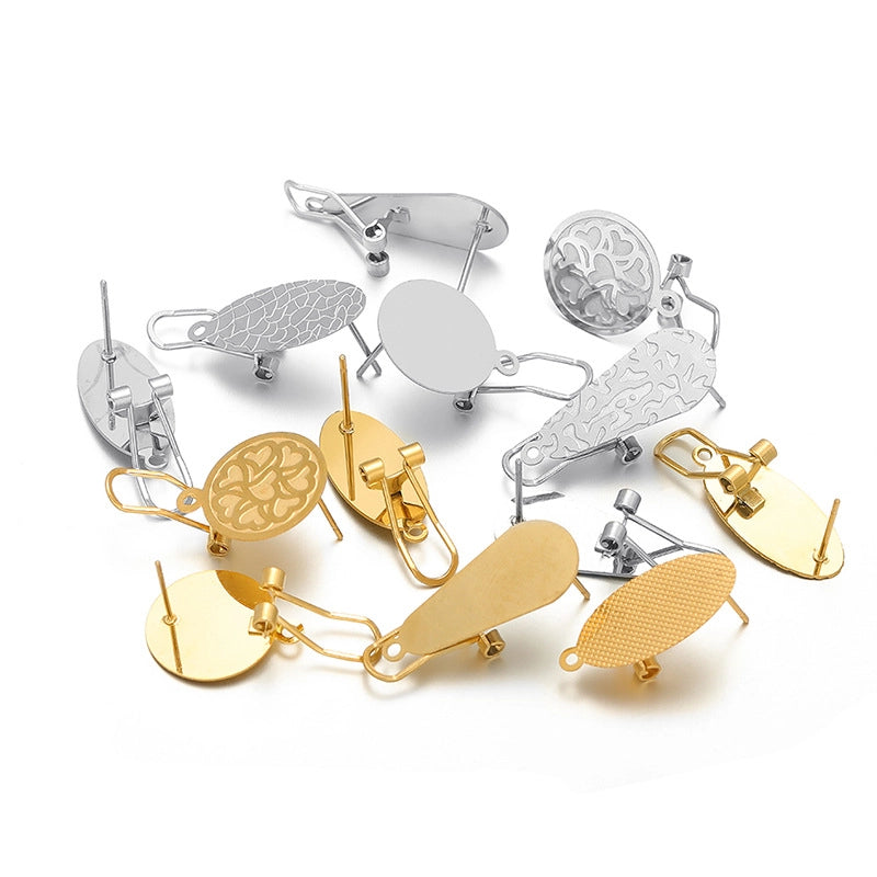 10 PCS/Package 304 Stainless Steel Geometric Jewelry Accessories