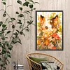 (40*60cm)Cat with Flower - Full Round Drill Diamond Painting