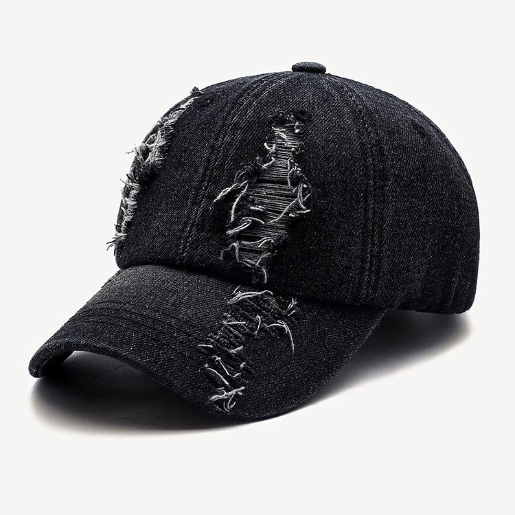 adult Lady casual washed cotton demin baseabll cap Vintage Men ripped hip hop snapback hat Casquette gorros