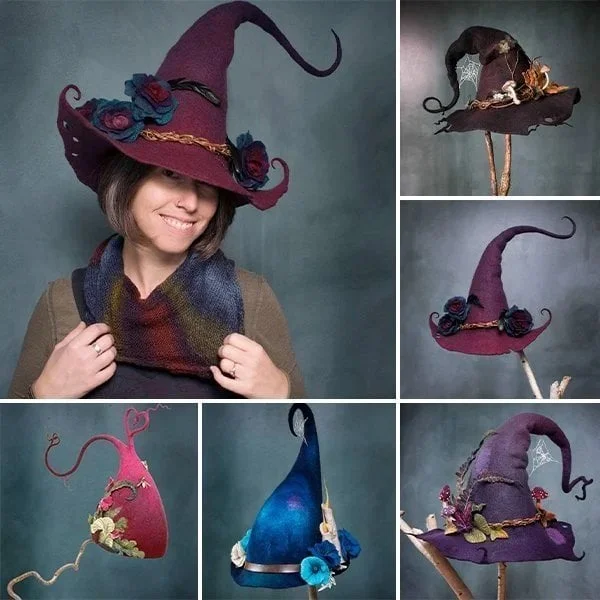 Halloween Hot Sale 60% OFF Halloween Party Felt Witch Hats