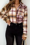 Matchmaker Mixed Plaid Top