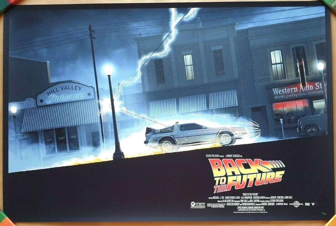 MATT FERGUSON - BACK TO THE FUTURE Screen Print Poster /175 Michael J Fox