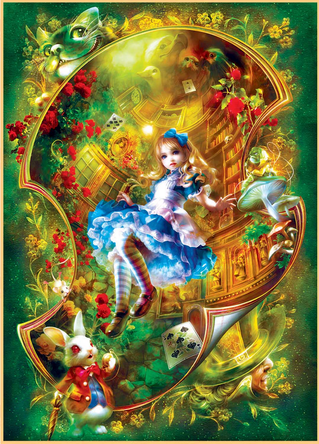 Disney's Alice In Wonderland 40*50CM(Canvas) Full Round Drill Diamond Painting gbfke