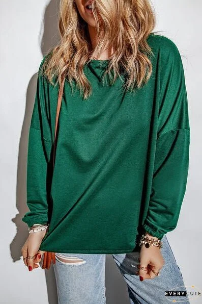 Round Neck Long Sleeve T-Shirt