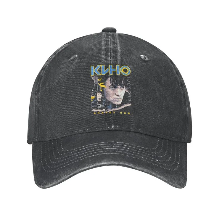 Custom Cotton Classic Vintage Viktor Tsoi Kino Baseball Cap Hip Hop Men Womens Adjustable Rusian Rock Dad Hat Spring