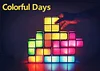 Tetris Lamp DIY Stackable Puzzle LED Night Light Table Lamp Mood Light Retro Night Light Multi-Shape Buildable Bedroom Living Room Decoration Home Lighting