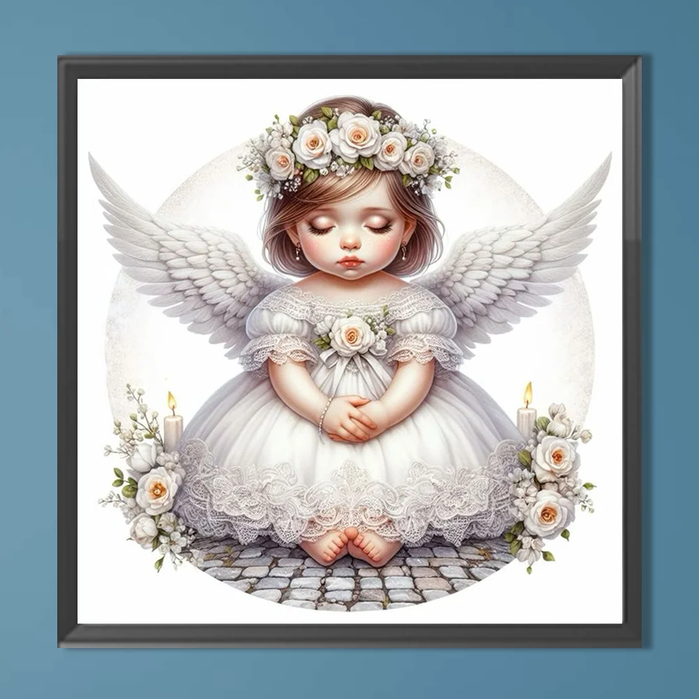 Full Round Diamond Painting 40*40cm - Angel Child
