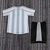 Joyfball 1998 Kids Size Retro Argentina Home Football Shirt 1:1 Thai Quality