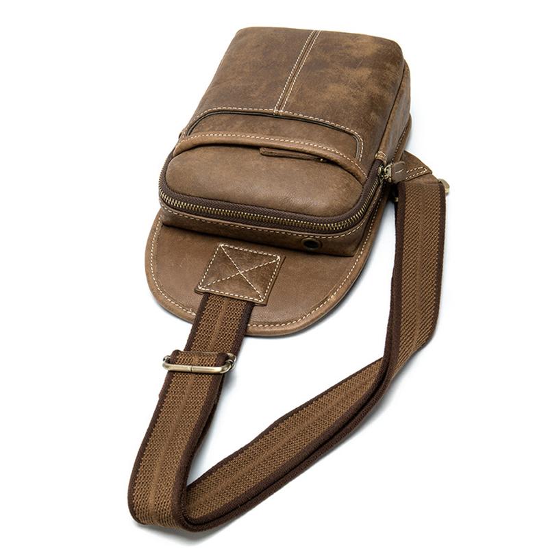 Casual Fashionable Leather Crossbody Packs Chest Bag For Men