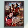 Cowboy Man John Wayne-11CT Stamped Cross Stitch 40*55cm tapestrymarket