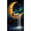 (40*70cm)DIY Full Round Drill Diamond Painting-Moon Girl