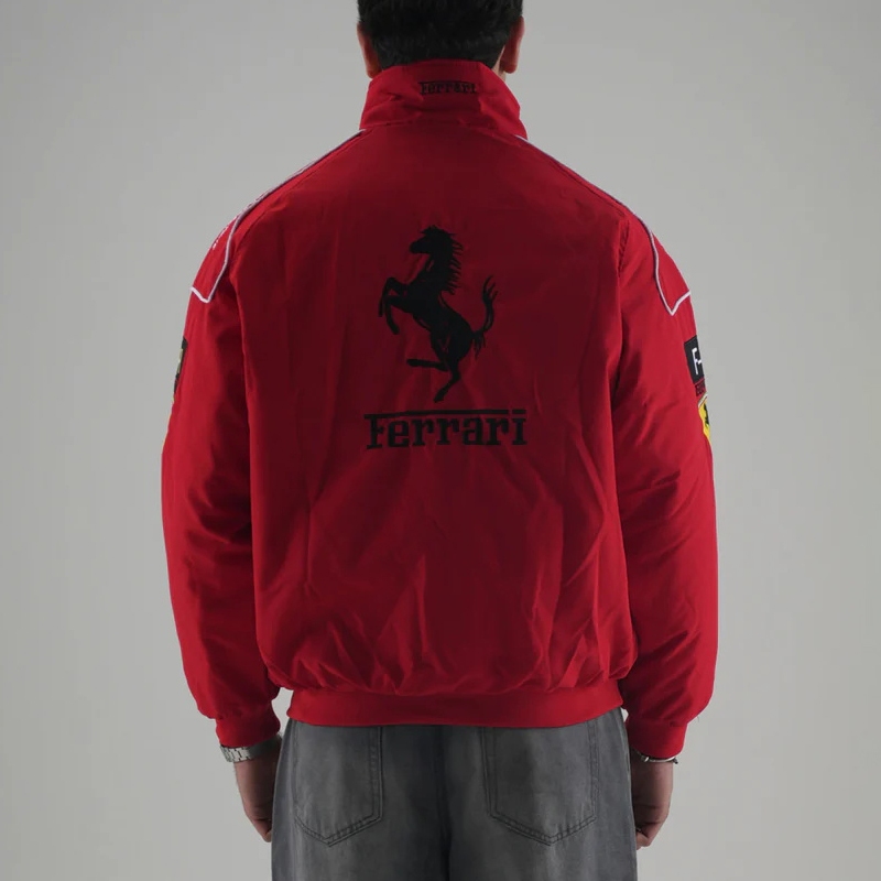 Unisex Racing Style Street Fashion Loose Racing Casual Print Jacket