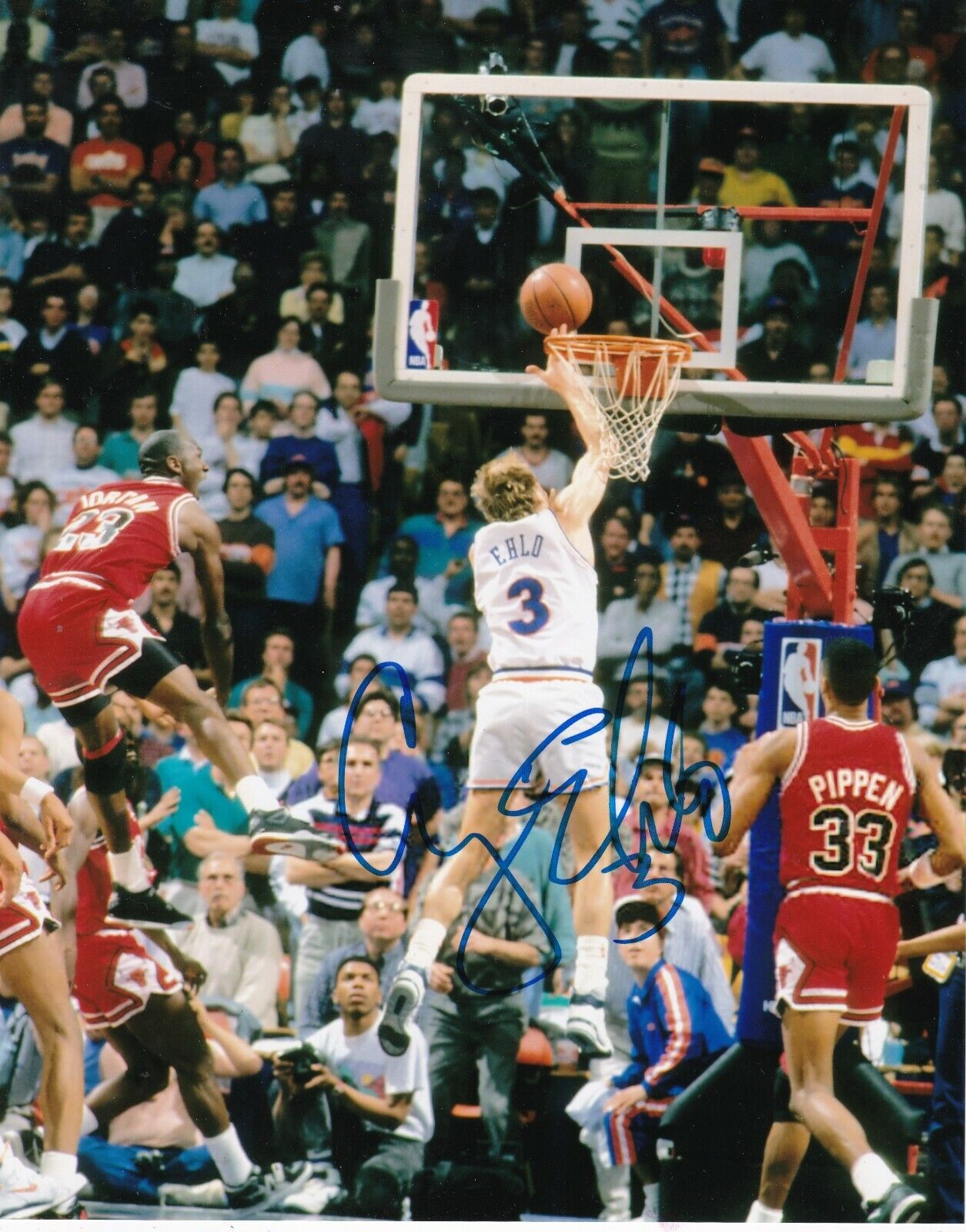 CRAIG EHLO CLEVELAND CAVALIERS ACTION SIGNED 8X10