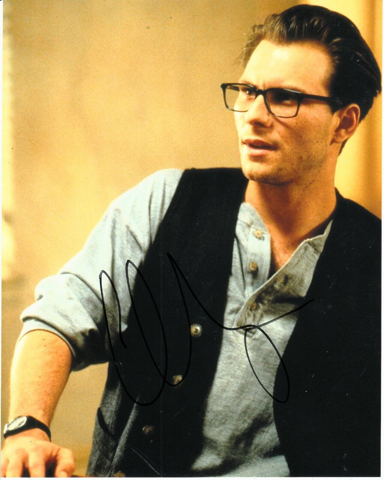 CHRISTIAN SLATER SIGNED INTERVIEW WITH A VAMPIRE Photo Poster painting UACC REG 242