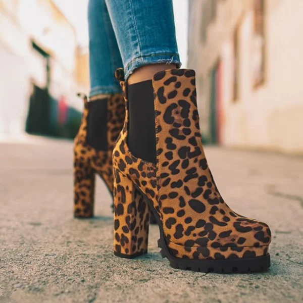  Fall Winter High Heel Comfy Boots