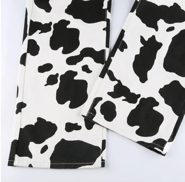 Cow Pattern Jean main image 1