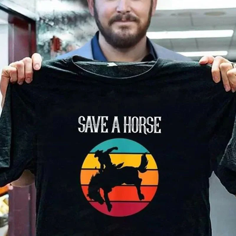 Men'S Western Save A Horse T-Shirt