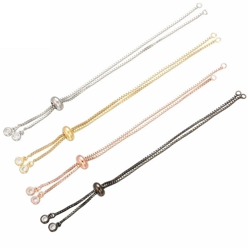 Fashion Solid Color Copper Plating Inlay Zircon Jewelry Accessories