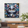 Diamond Painting-DIY Full Round Drill Cat