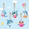 5Pcs DIY Diamond Painting Dolphin Keychain