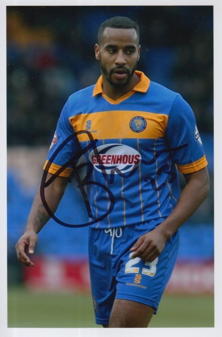 SHREWSBURY TOWN HAND SIGNED TYRONE BARNETT 6X4 Photo Poster painting 3.