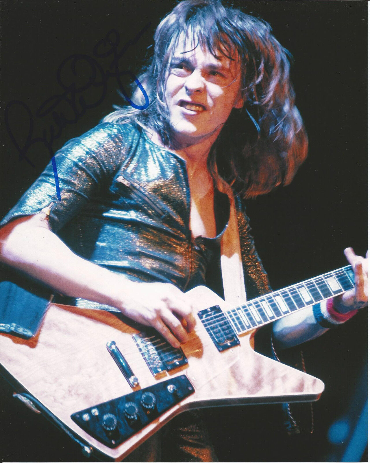 ROCK LEGEND RICK DERRINGER SIGNED AUTHENTIC 8X10 Photo Poster painting w/COA ALL AMERICAN BOY